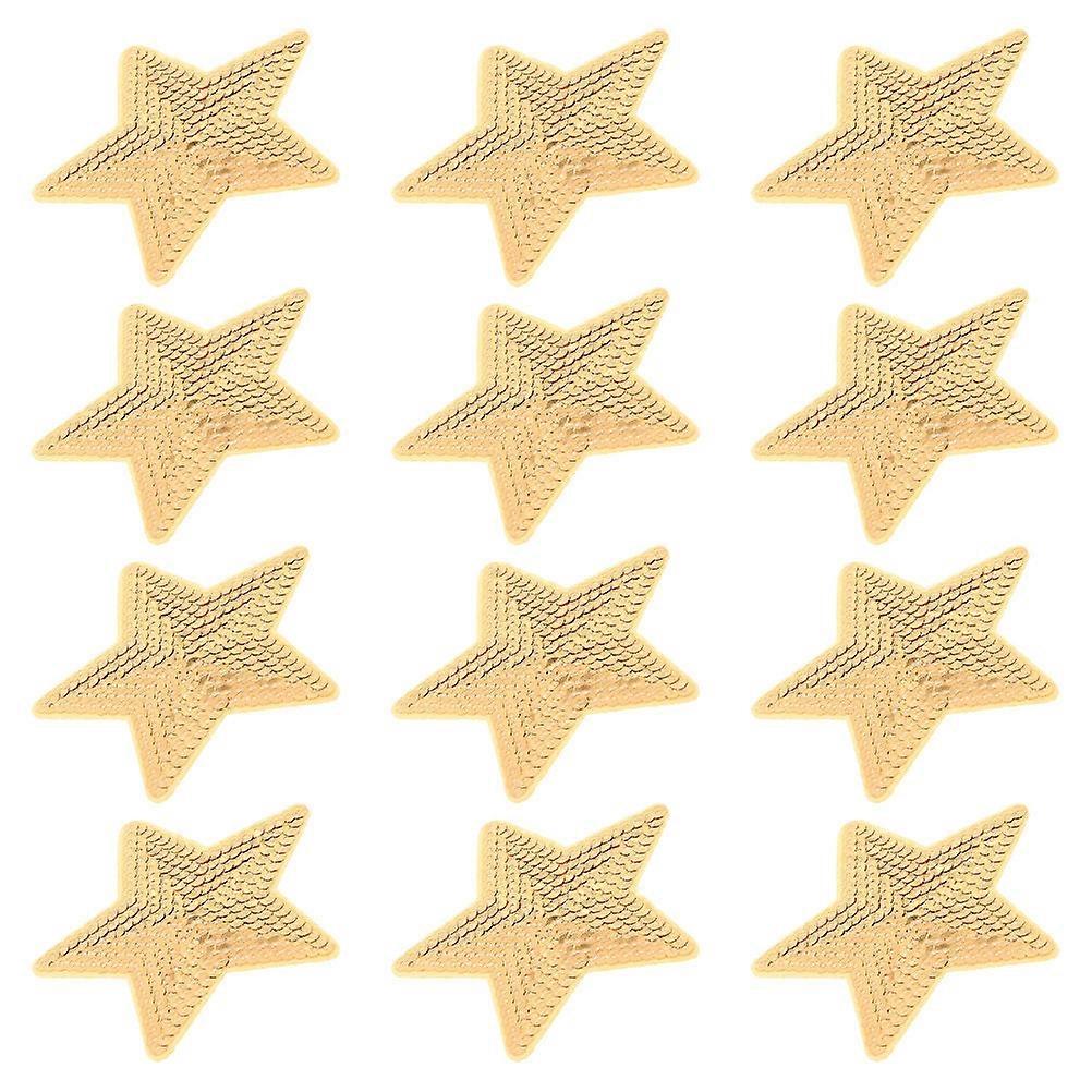 Iron on Sequin Stars for Versatile DIY Crafting 100 Pieces Pack