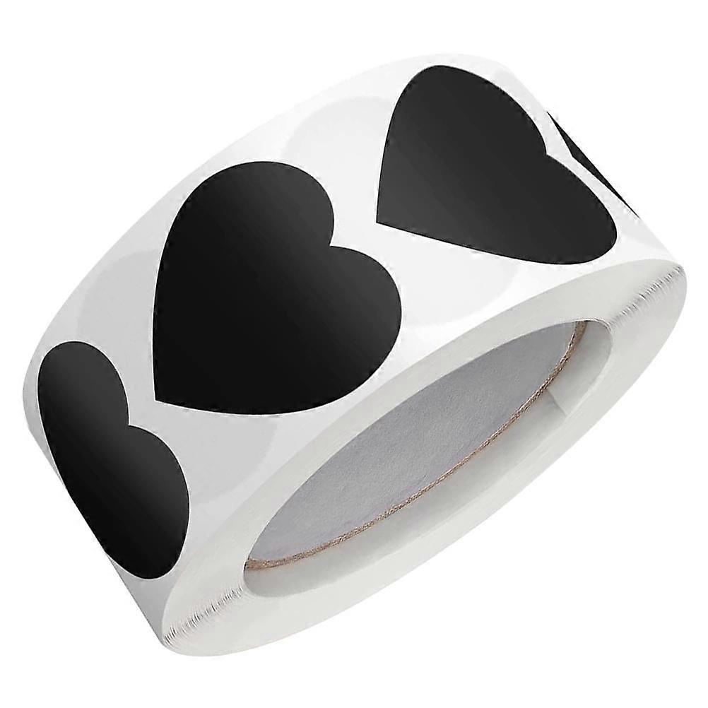 Black Paper Roll Sticker Decorative Seal Stickers for Household Use 3 Rolls