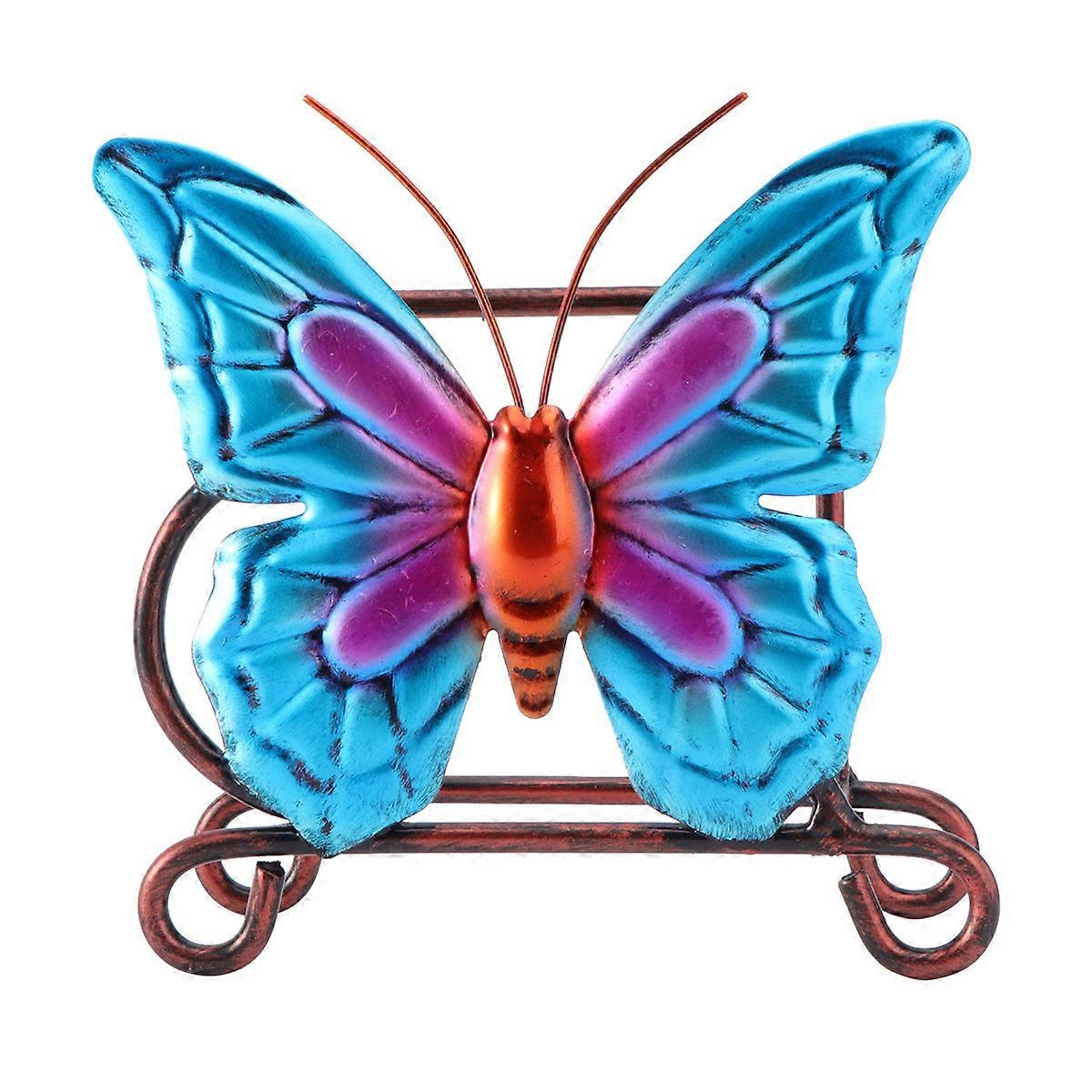 Blue Paper Holder Vertical Tissue Rack for Storage 2Pcs Kitchen Use