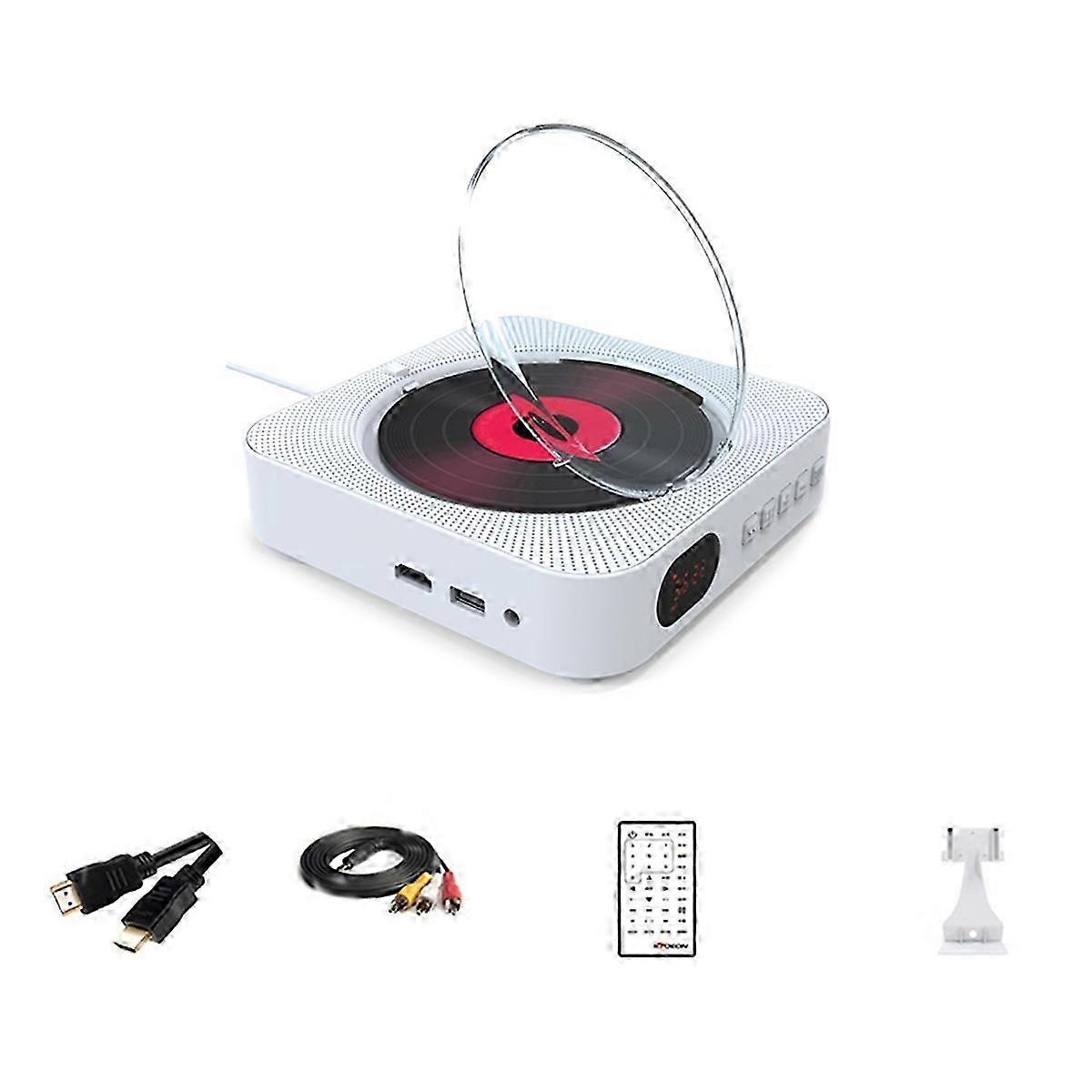 VCD CD DVD Multifunctional o Music Player Bluetooth Speaker FM Radio Wall Mounted AUX Jack with