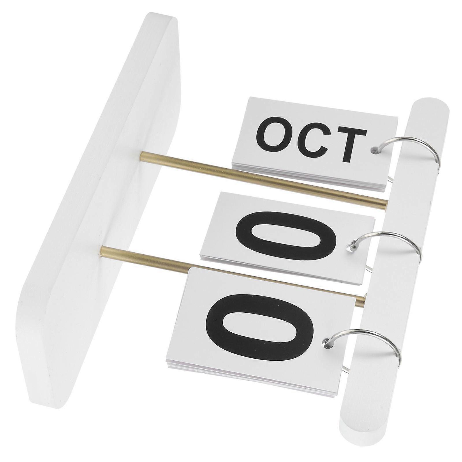 Perpetual Calendar 2Pcs Rectangular Desk Calendar With Coil Ring Design For Classroom Study Decoration 20X15.5CM