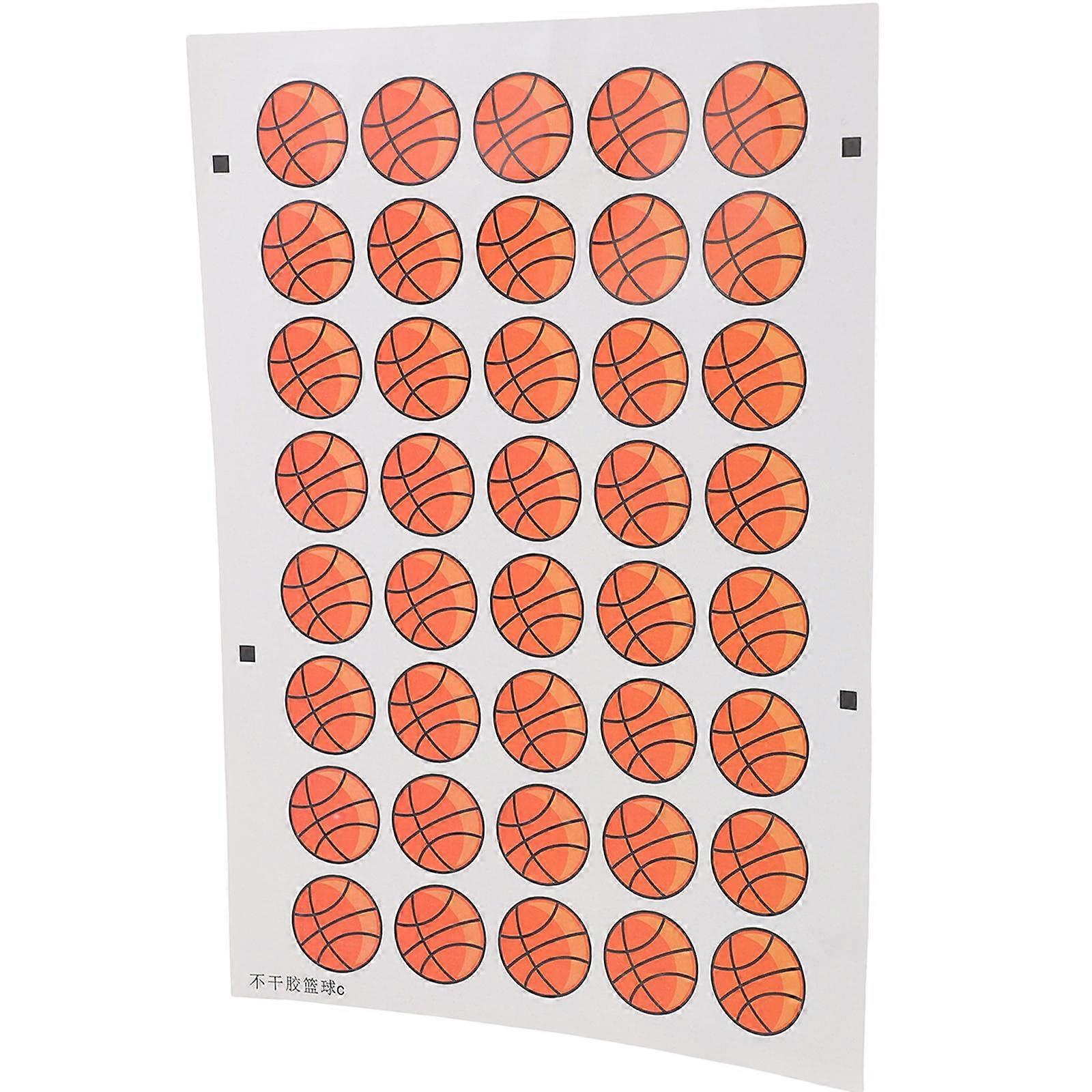 Basketball Temporary Paper Waterproof Multi Color for Make Up