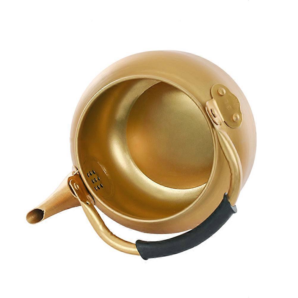 Thicken Teakettle Teapot for Water Boiling 2Pcs Golden