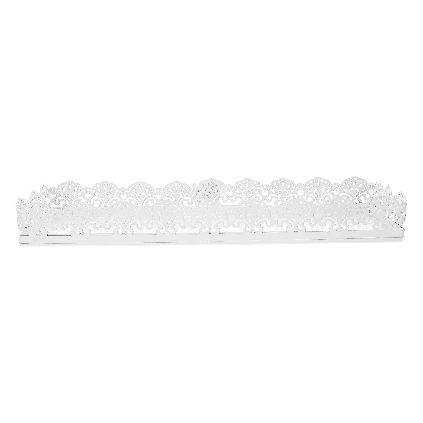 Minimalist White Cake Serving Tray For Special Occasions And Family Gatherings With Space Optimization Functionality In 5Pcs