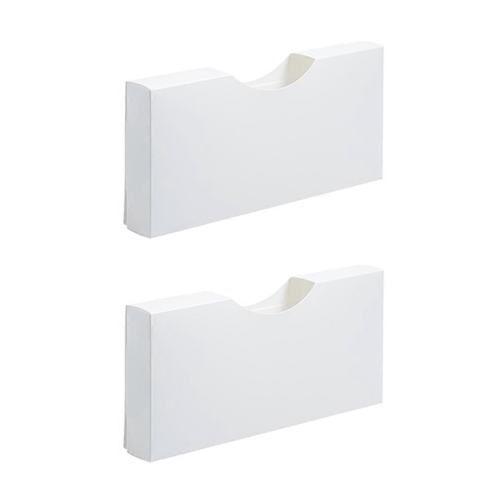 Garbage Bag Storage Trash Bag Box Office Use White Plastic Organizer 2Pcs