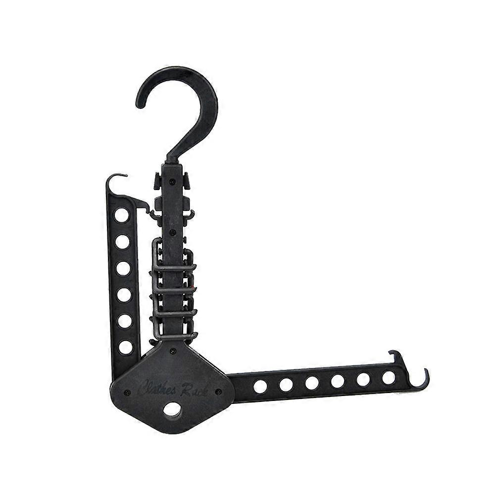 Multi-Functional Clothes Hanger Plastic Foldable Hanger Rack for 3Pcs