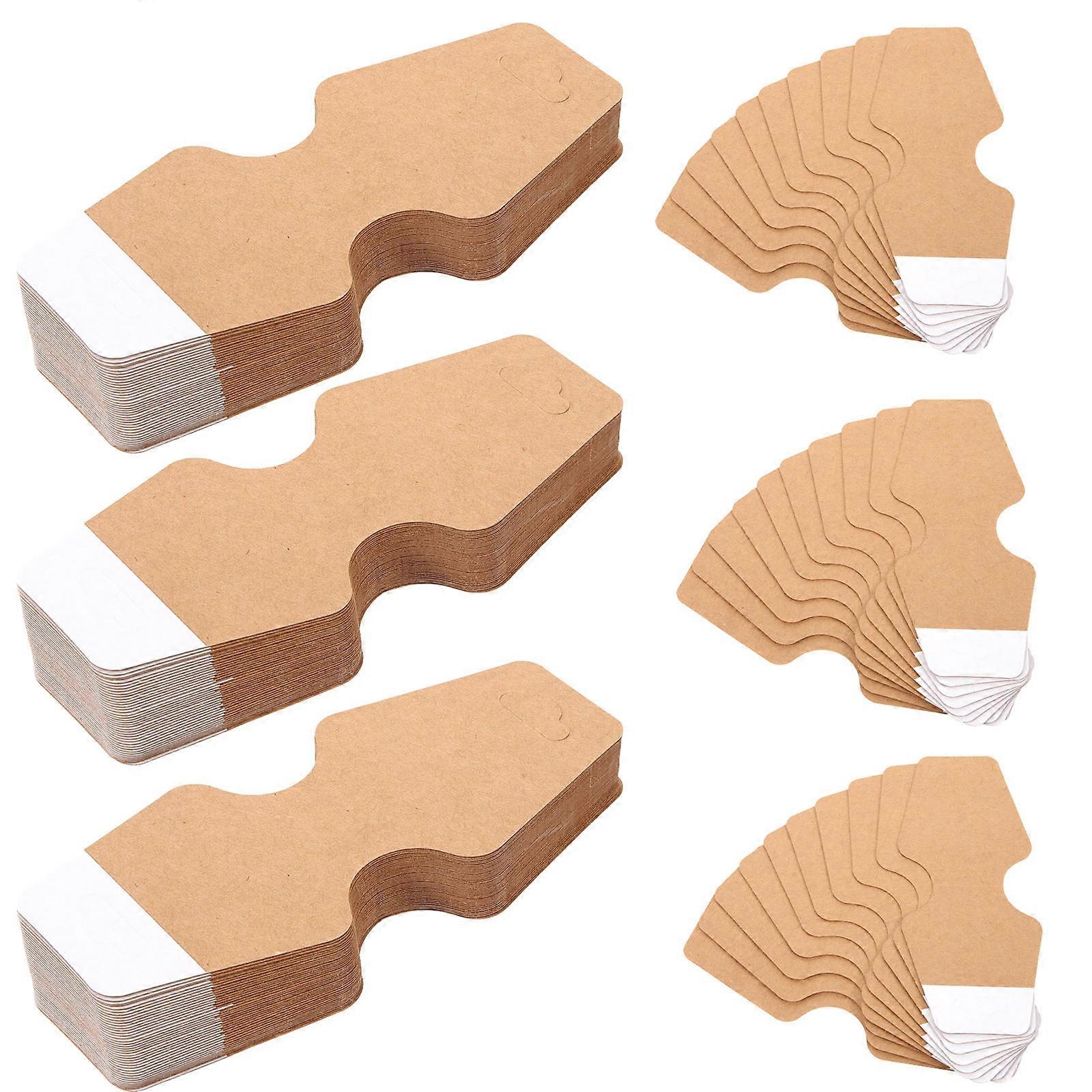200Pcs Rectangular Necklace Display Cards Made Of Durable Paper Material Ideal For Organization And Storage Of Jewelry