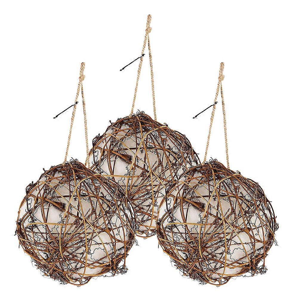 Outdoor Hummingbird Nest 6 Pcs Wild Bird Nesting Material Perfect For Attracting Birds In Your Garden Light Brown Color Lovers