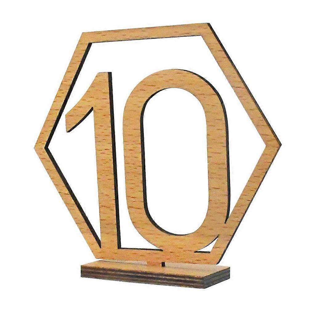 Wood Wedding for Event Decoration 10Pcs Light Brown