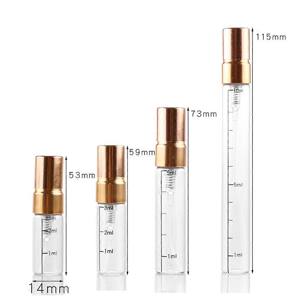 Refillable Spray Bottle Glass Empty Spray Bottle for Perfume Storage 6Pcs