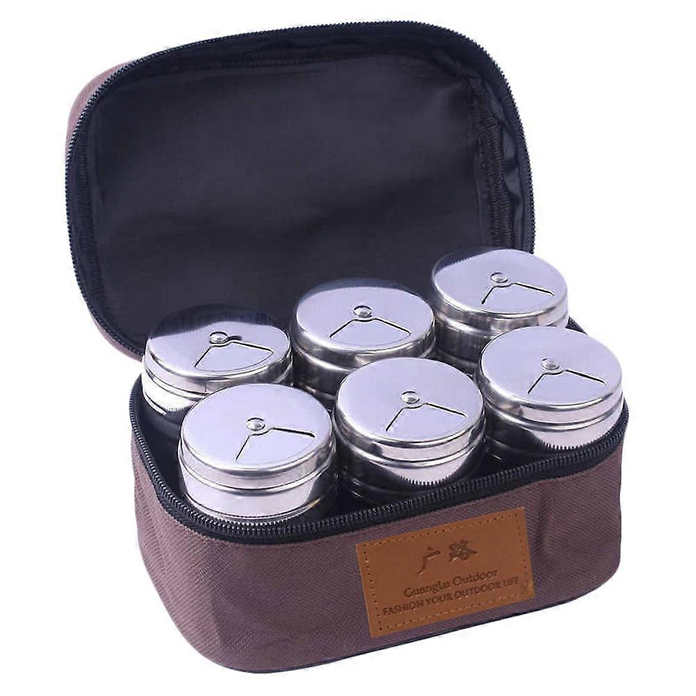 Barbecue Seasoning Can Steel Seasoning Jar for Storage Use 2Sets