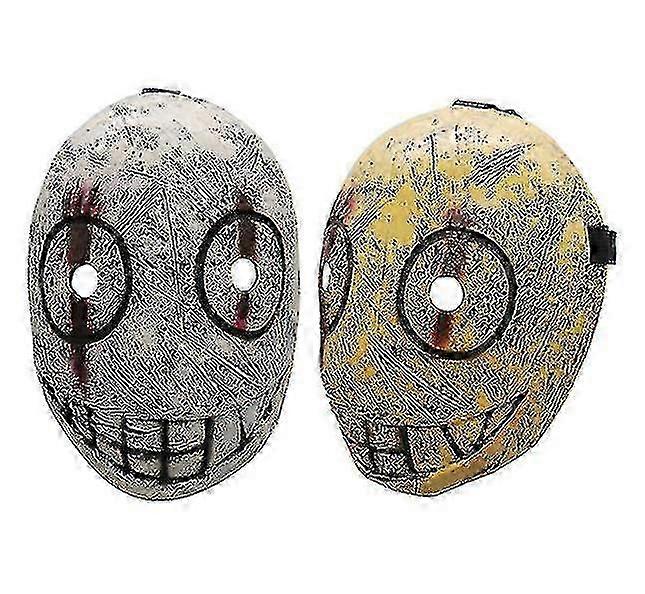 ハロウィーンコスプレマスク、デッドバイデイライトブッチャーマスクホラーコスチュームプレイングプロップブラッドドロップヘッドギア
