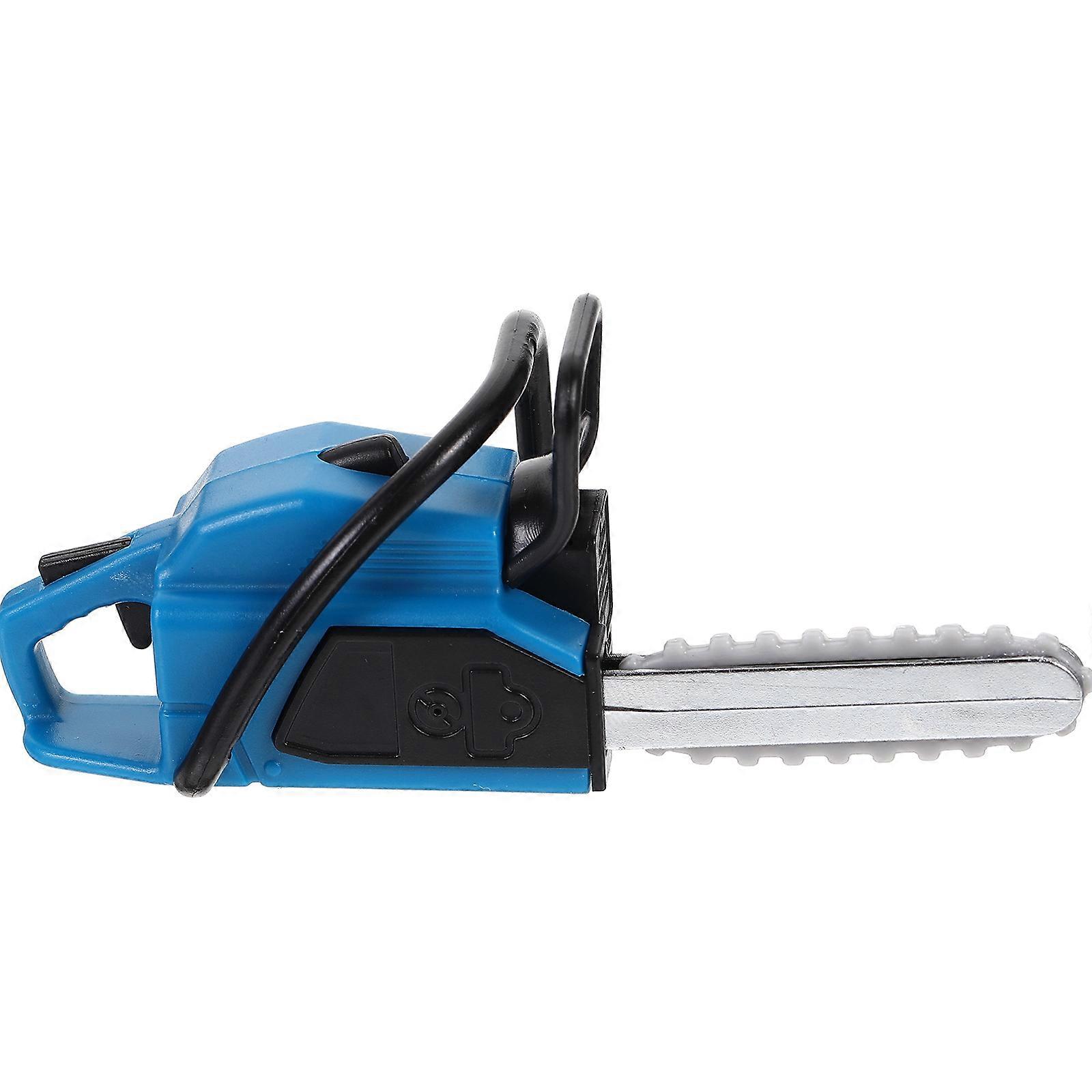 Mini Chainsaw Mower for Decoration Blue PVC Durable Model