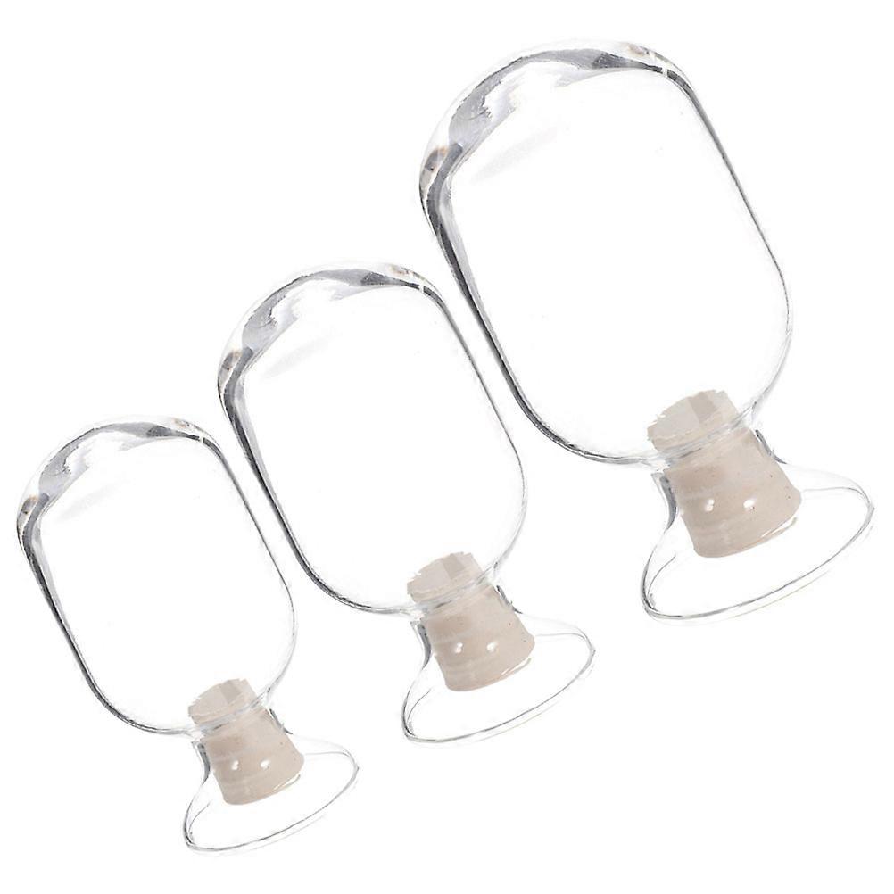 Decorative Matches Storage Bottles Glass Match Cloche Jars For Portable Use 15 Pcs Lightweight