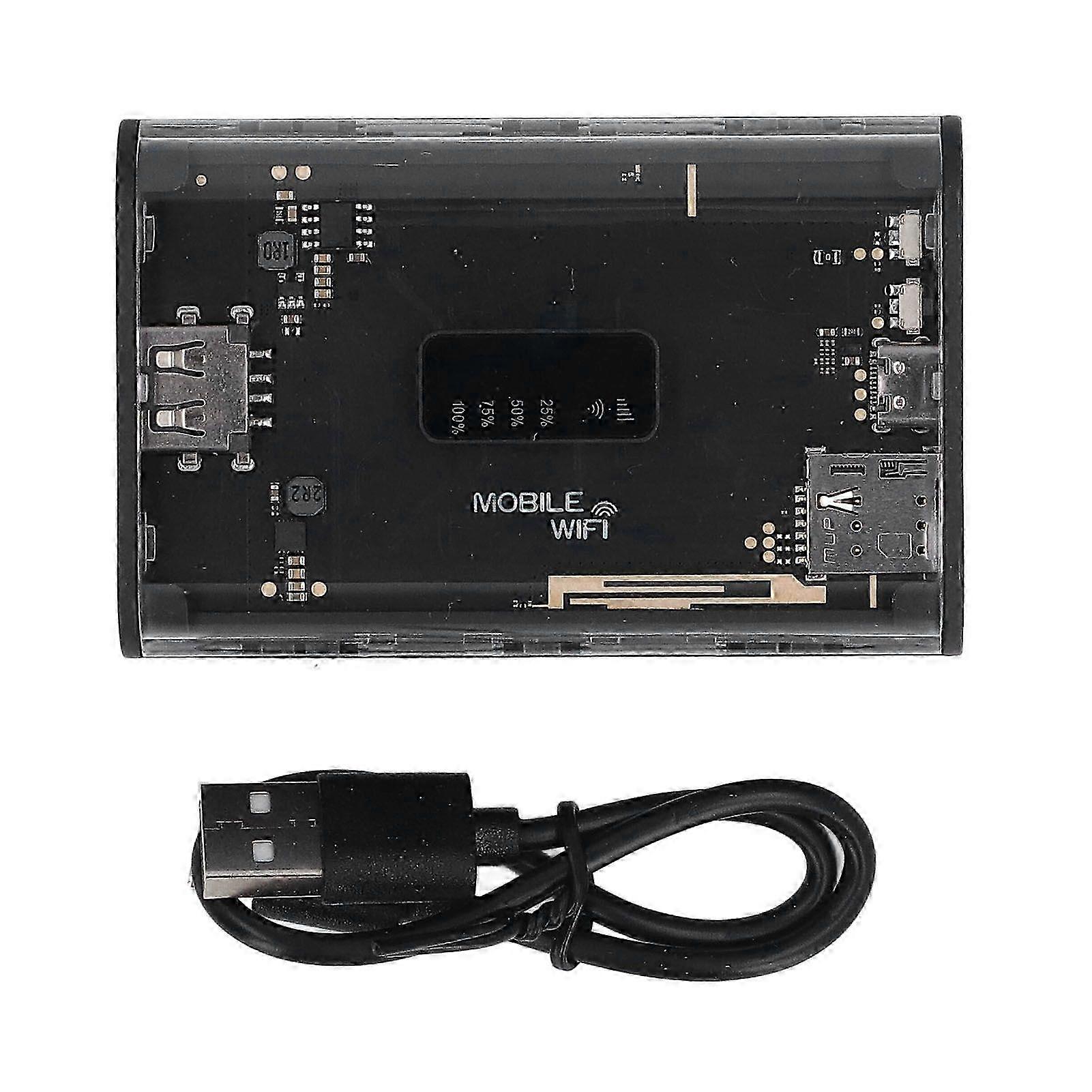 25-26 4G LTE WiFi Router for 10 Users 150Mbps Unlocked Portable WiFi Travel Mobile Hotspot Router with SIM Card Slot 5200mAh Battery for Asia