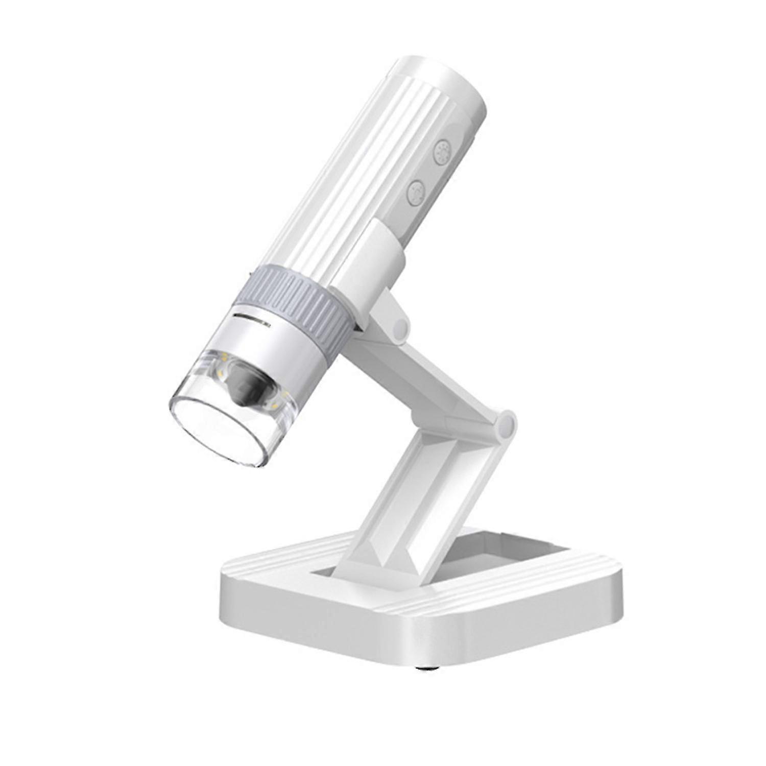 Digital Microscope with 8 LED Lights and WiFi & USB Connectivity - White 26s