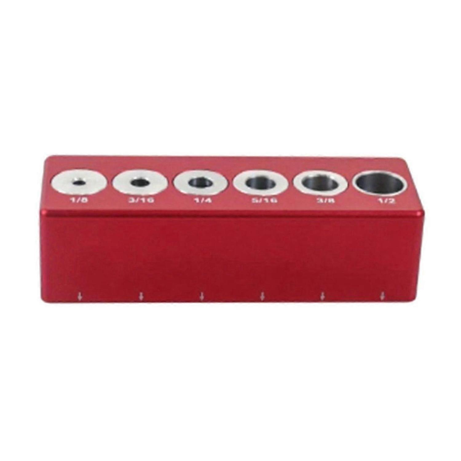 Cylindrical Pipe Punch Positioner Woodworking Self-Centering Pin Fixture Right Angle Dowel Positioni