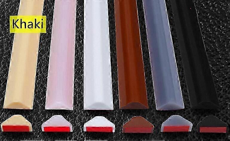 Silicone Strip for Bathroom, Multi-Size Shower Barrier Seal, Adhesive Door Seal for Dry Wet Separation, Craft Pipe Cleaners Included
