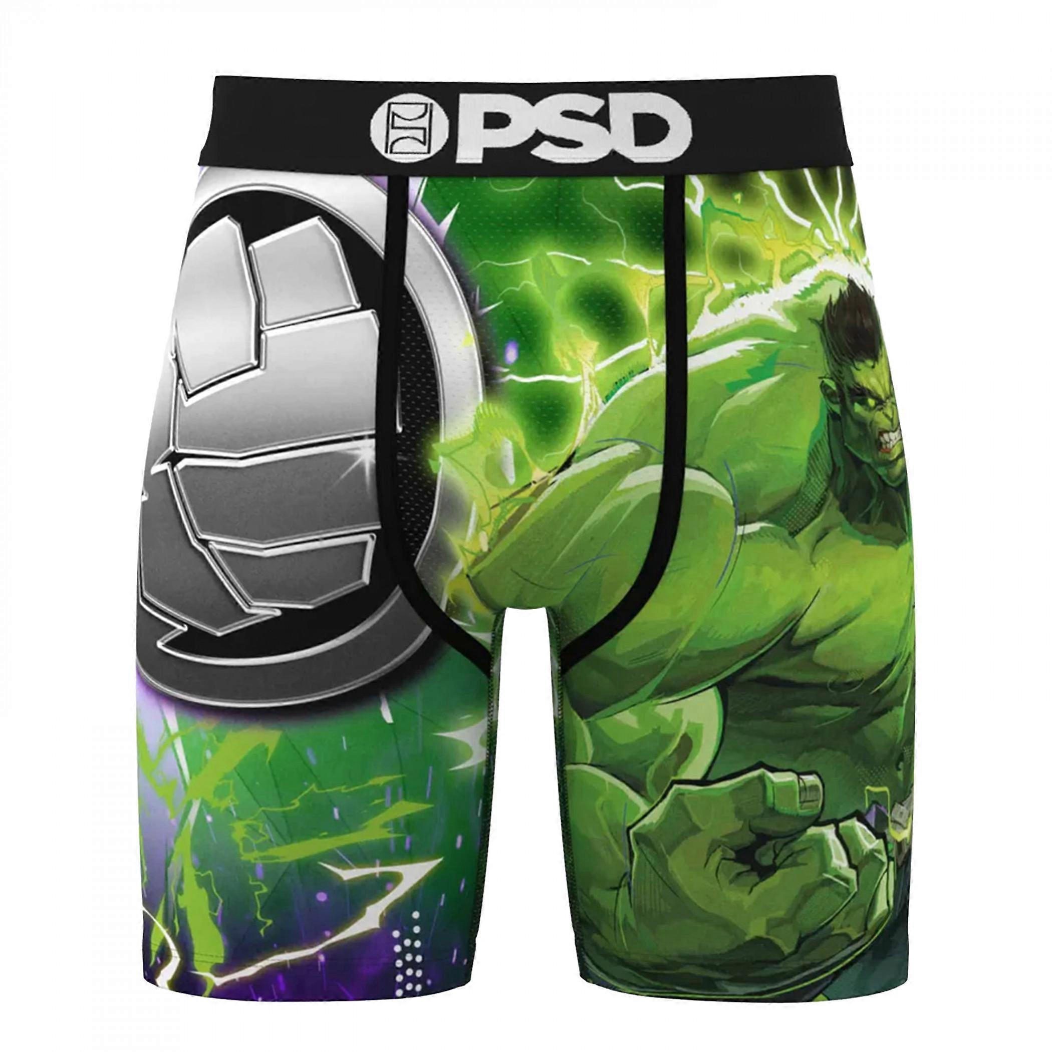 Incredible Hulk Silver PSD Boxer Briefs