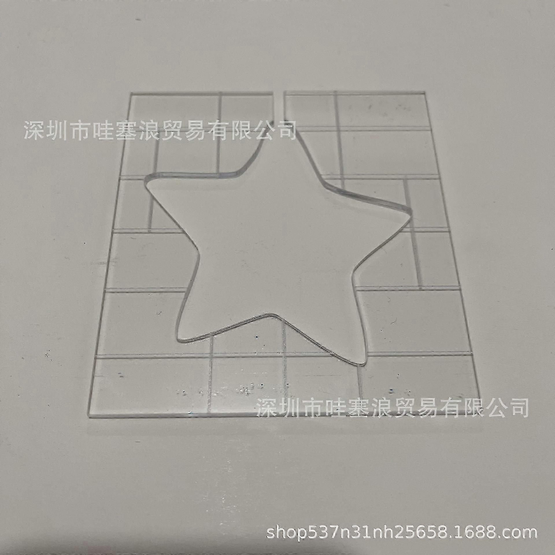 Patchwork Quilting Template Diy Sewing Embroidery Template Quilting Stencil Star Shape Stencil 25-26