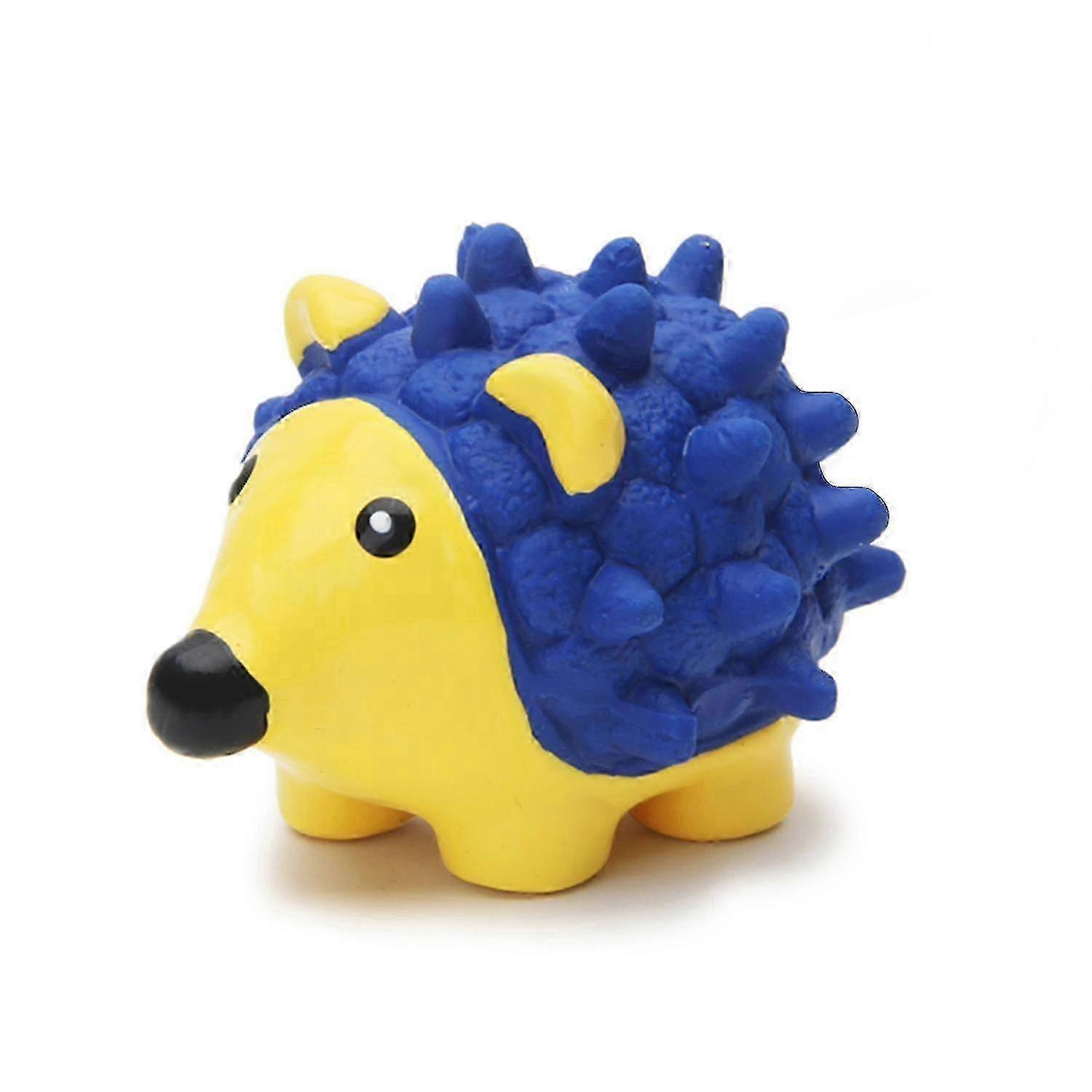 Dog Puppy Squeak Soft Latex Toy, Cartoon Hedgehog Shape Pet Interactive Toy, Size S