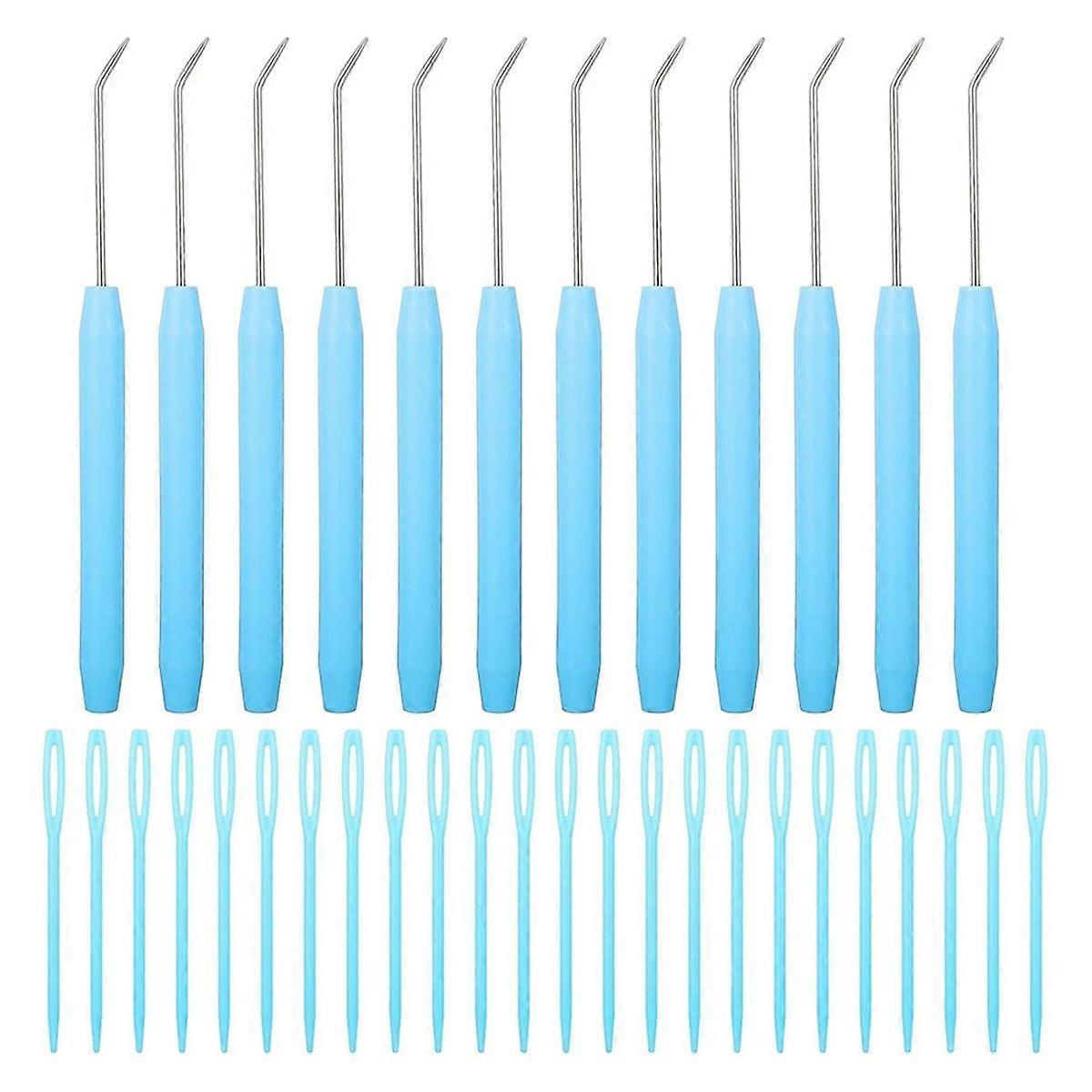 36Pcs Loom Hook Set,Knitting Loom Hook Crochet Needle Hook A