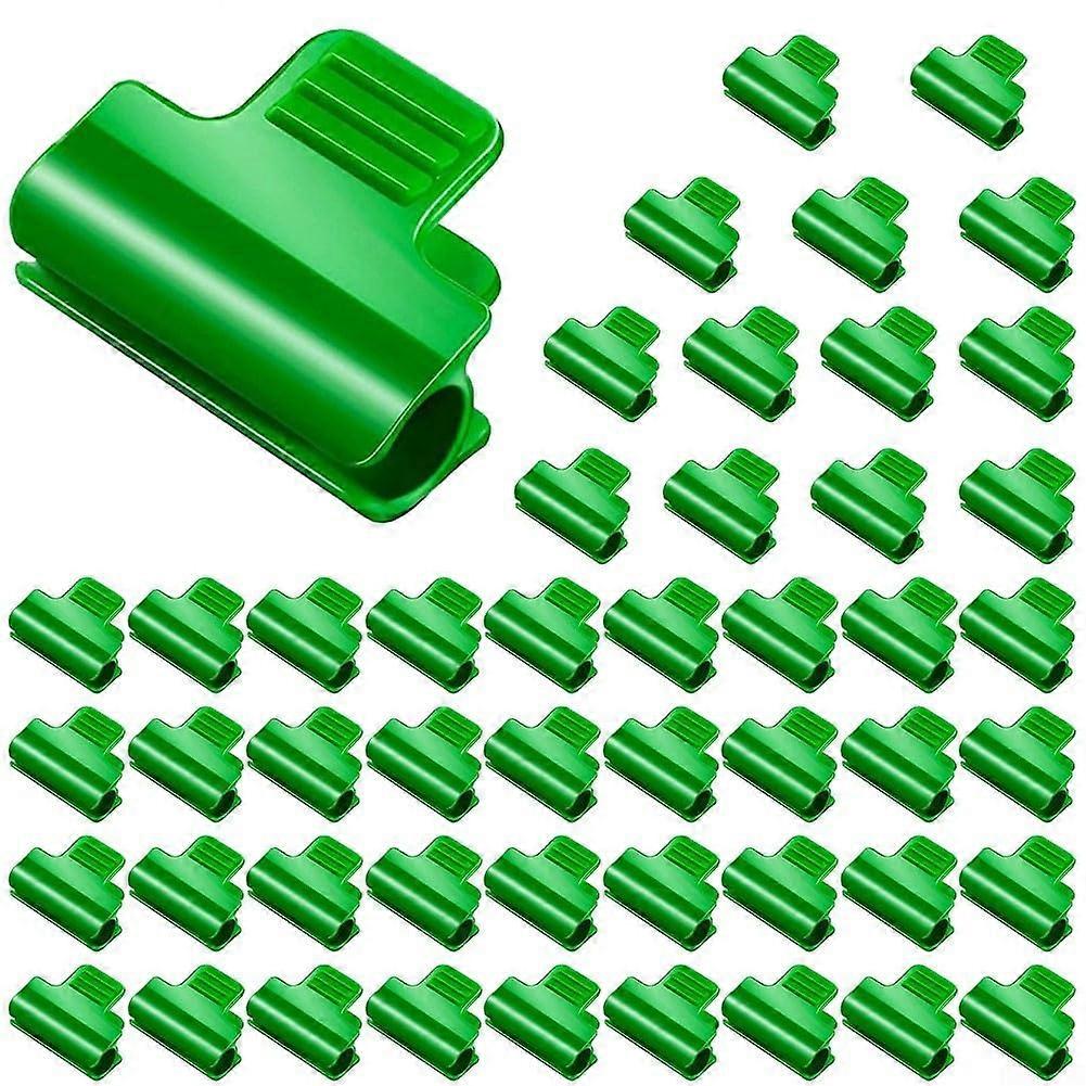 Greenhouse Clamps 50Piece Set For Film, Row Cover Netting, Tunnel Hoop Threaded Design, RustResistant PP Plastic, 16mm