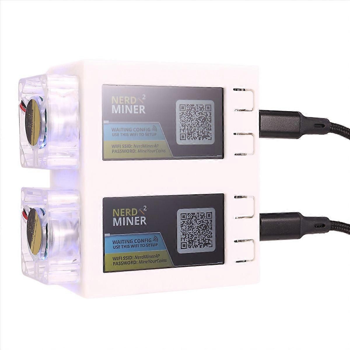 For NerdMiner V2 Miner 78KH/Sx2 Dual Screen BTC Solo Lottery Miner,A