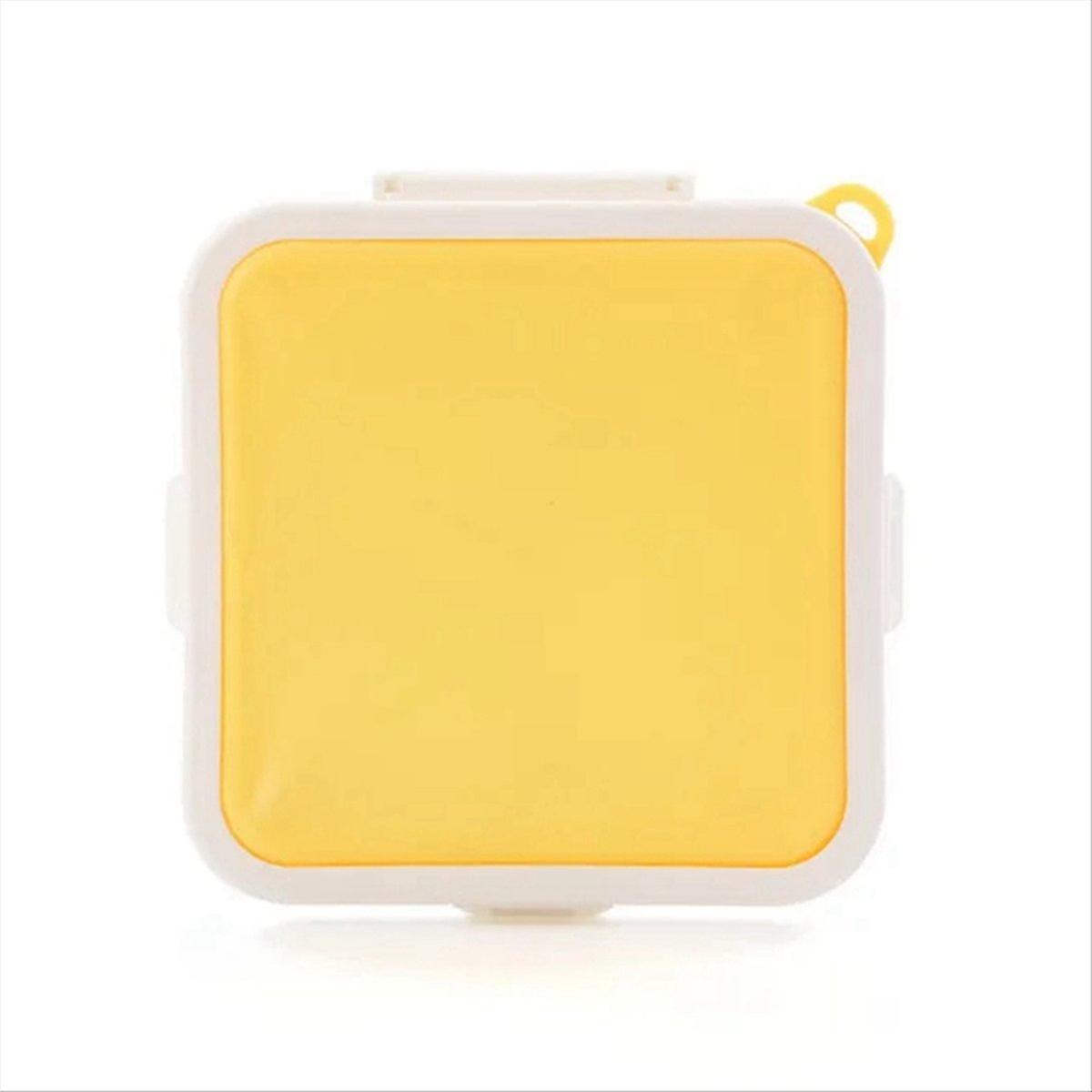 Sandwich Storage Box Bento School Breakfast Lunch Boxes Yellow