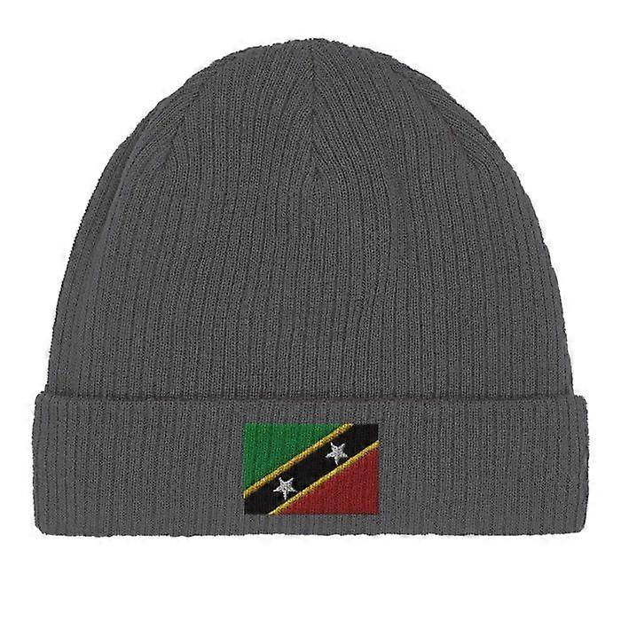 Saint Kitts and Nevis Flag Cap in Grey