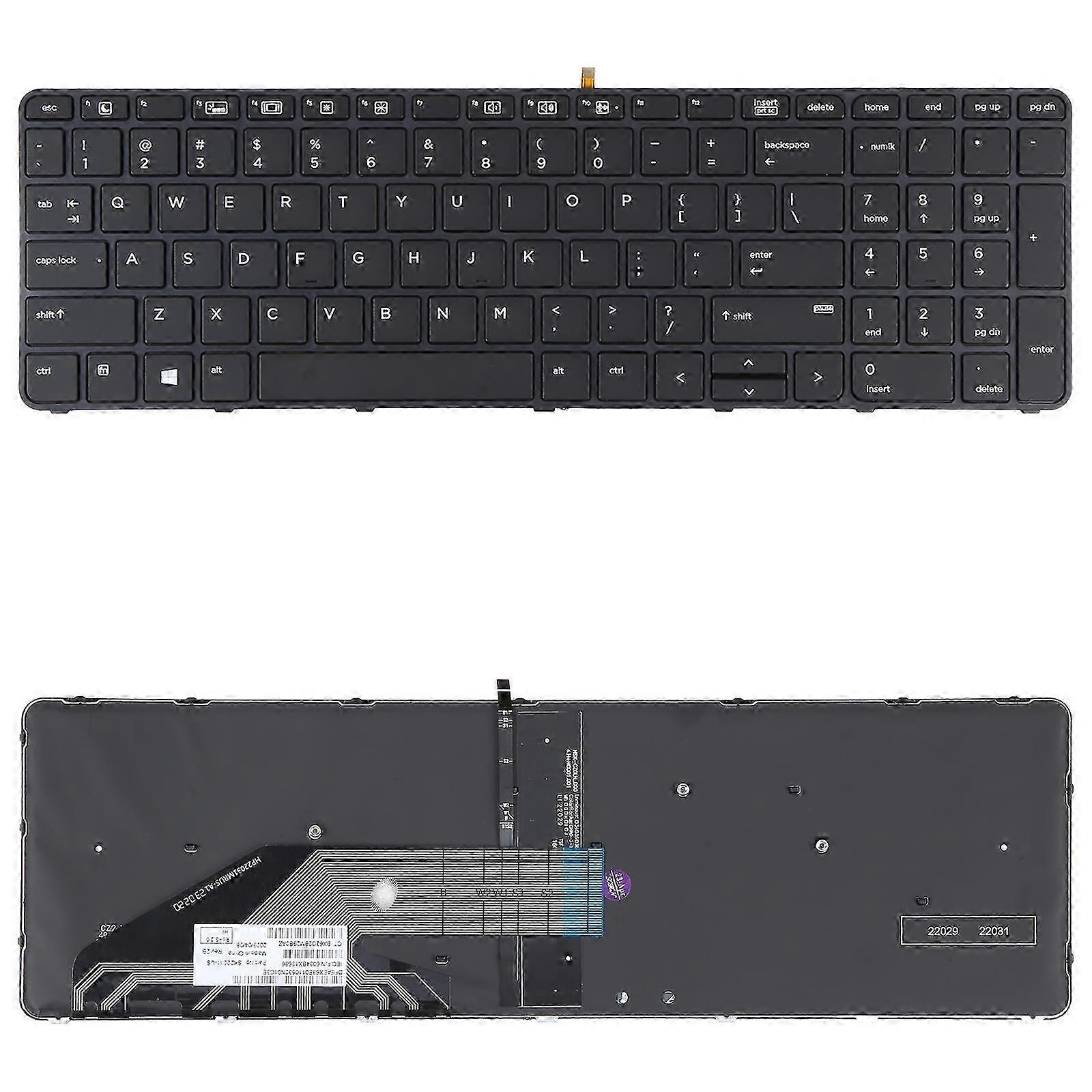 25-26 For HP Probook 650 G2 G3 655 G3 450 G3 841137-001 US Version Keyboard with Backlight