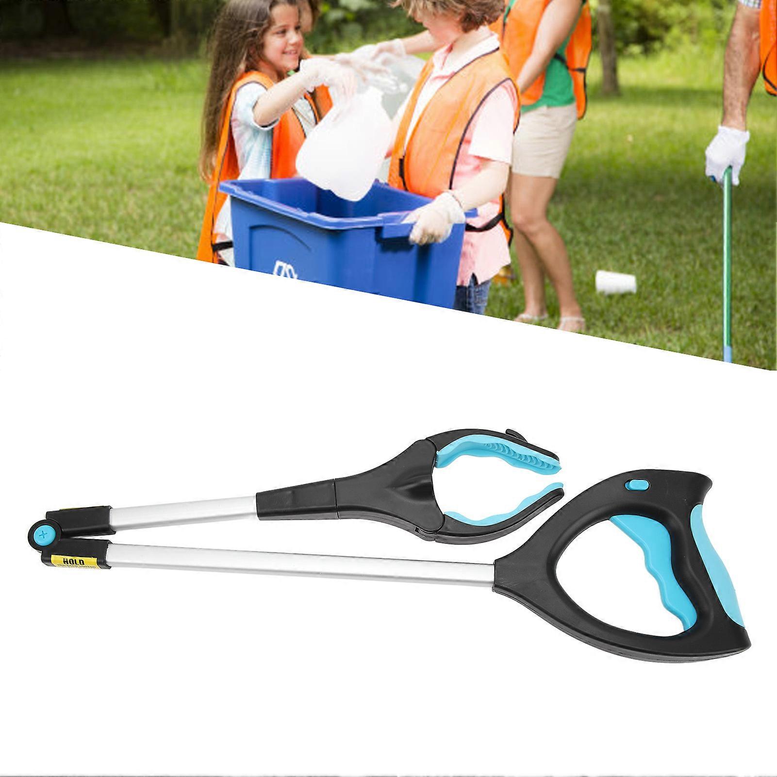 Foldable Reacher Grabber Tool 27.6in Grabbers for Elderly Lightweight Extra Long Handy Trash Claw Grabber for Trash Pick Up 