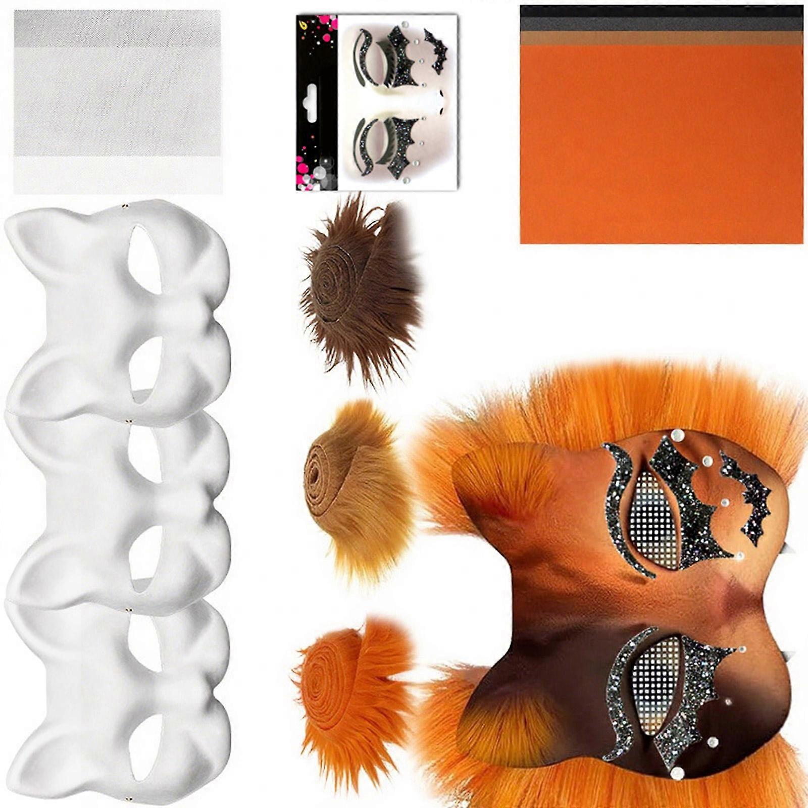 Pliable Creature Countenance Acting Set For Kids Party Classroom Tasks Using Recyclable Paper Materials Multicolor