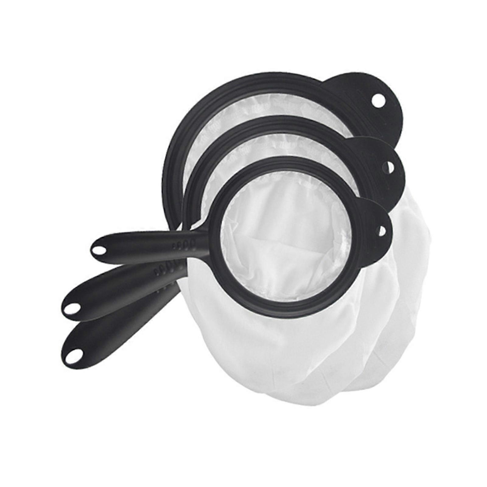 Pack Of 3 Multi Size Teas And Coffee Strainers Crafted From Sturdy Plastic With Strong Mesh For Easily Cleaning Multicolor