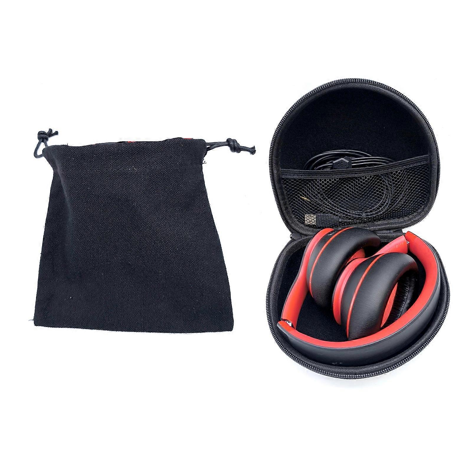 Gaming Headphone Carrying Box Shockproof with Internal Pocket for Dedicated Model with Drawstring Bag Multicolor
