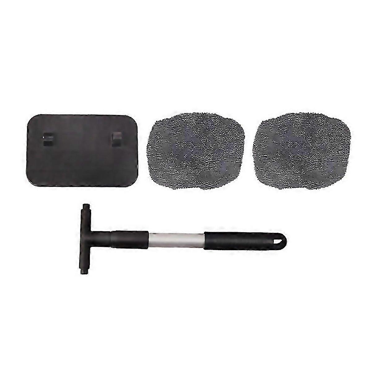 For Replaceable Cloth Cover Cleaning Brush Sturdy Noiseless Glass Cleaner Durable