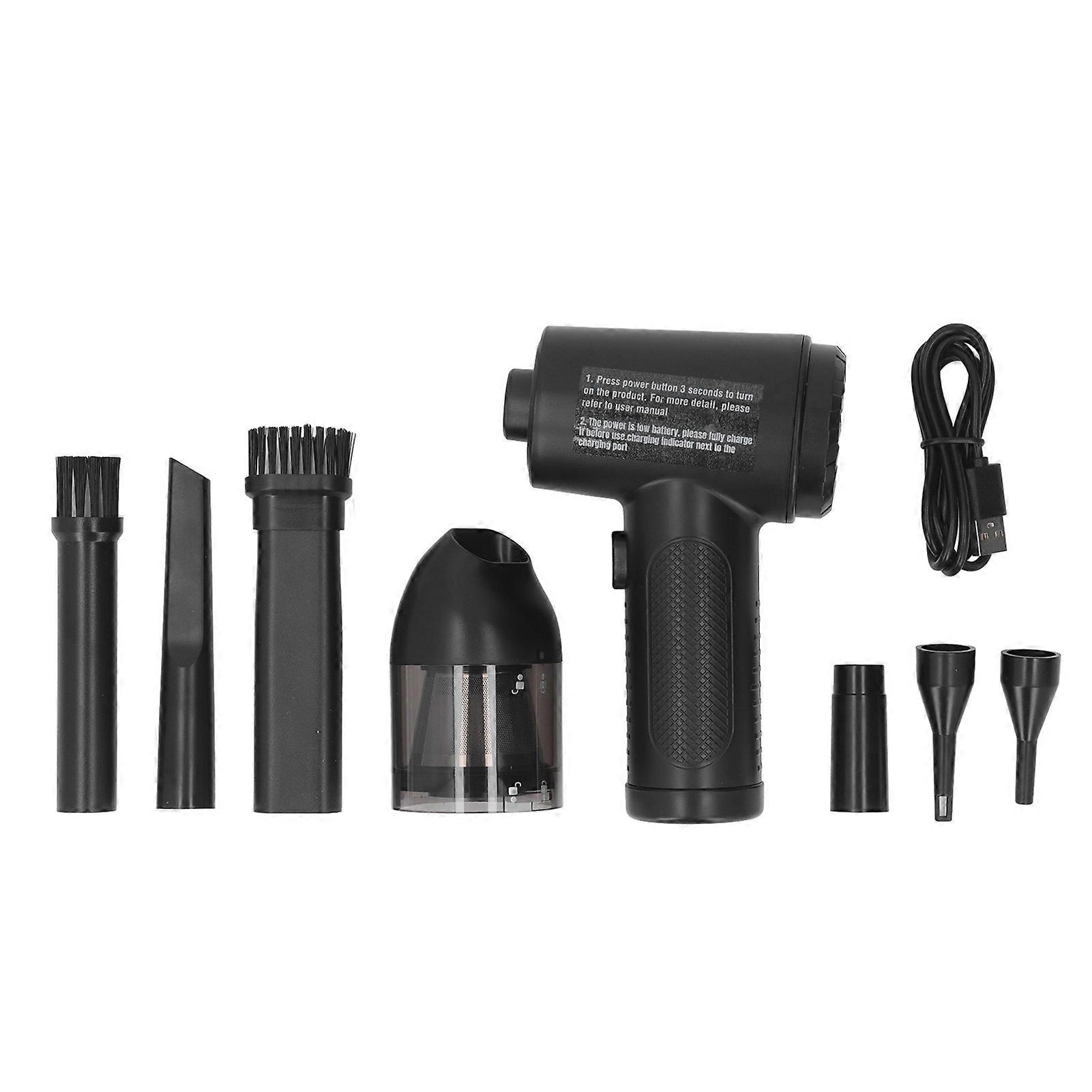 Handheld air blower for computer - compressed 2-in-1 design