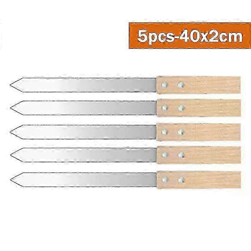 Flat Barbecue Grilling Skewers for Shish Kebab in Turkish & Persian Styles, Perfect for Koubideh & Mediterranean Cooking