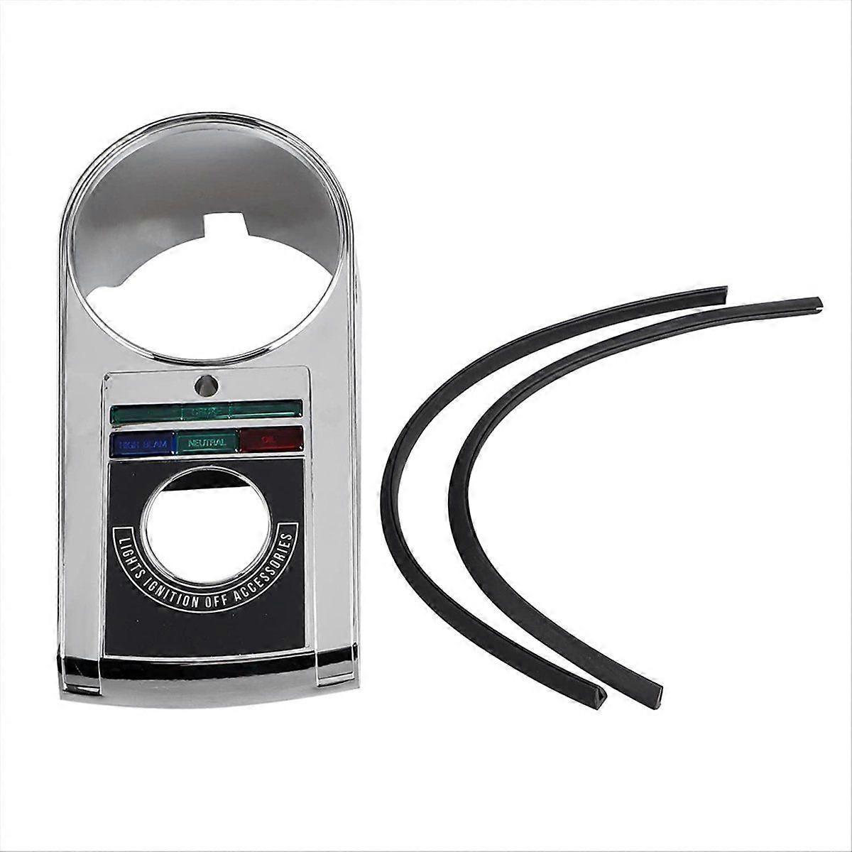 Motorcycle Speedometer Dash Cover Panel for Softail Springer Glide Fat Boy FLSTF Chrome