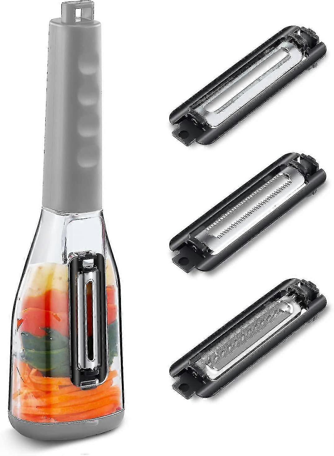 Peeler Slicer With 3 Interchangeable Blades