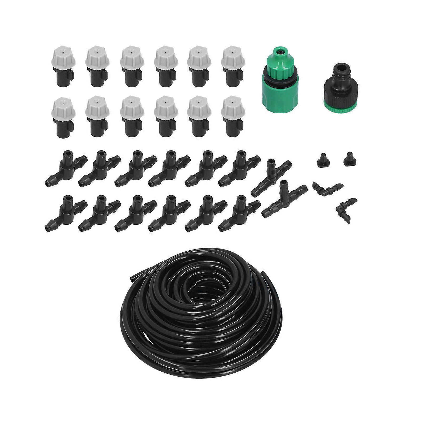 Irrigation Kit 10m Hose Watering Sprinkler Punch Free Automatic Atomizing Nozzle Garden Irrigation SetSH