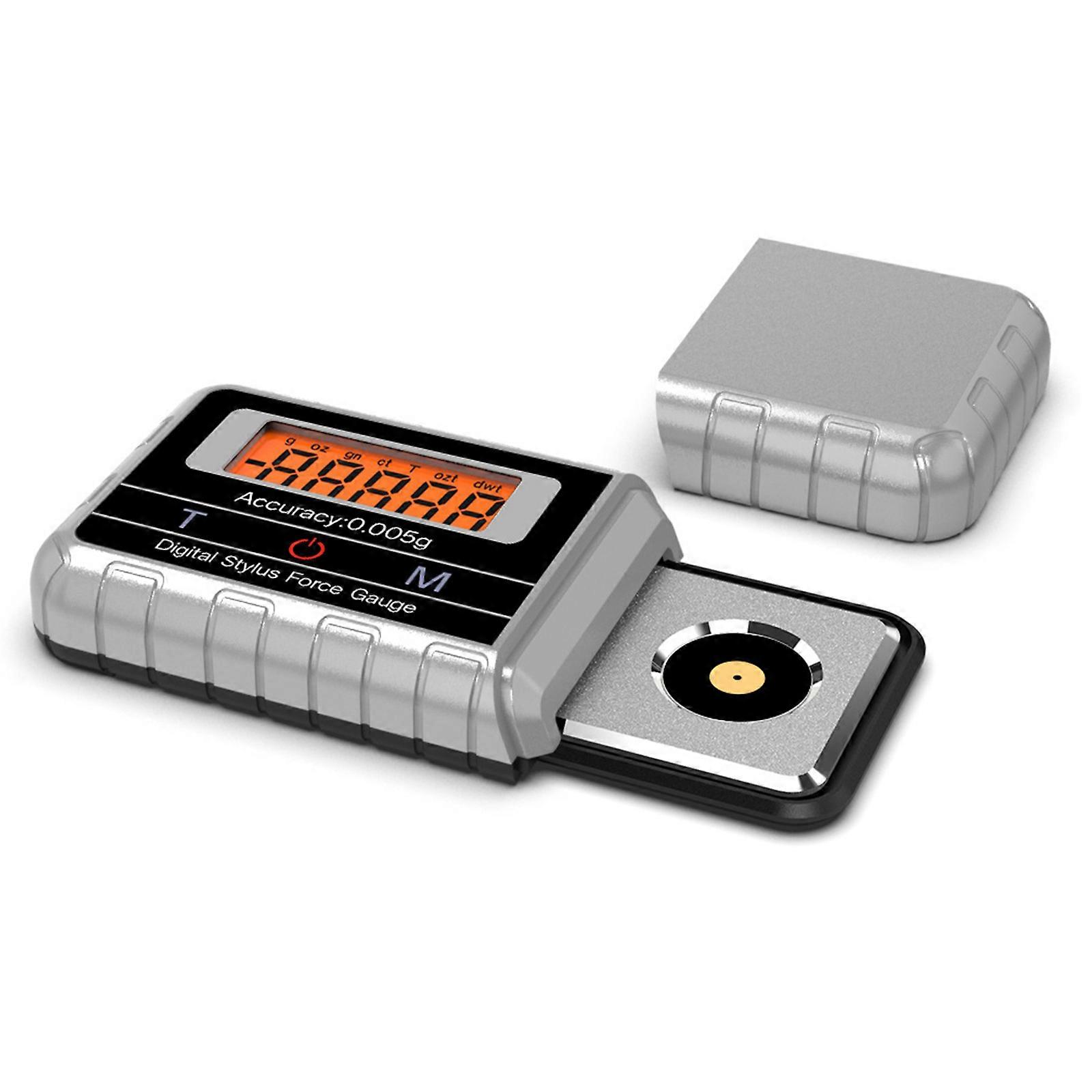 Professional 100g Capacity Styluses Pressure Meter Multiple Unit Conversion Portable Equipment Tool for Record Players  Silver