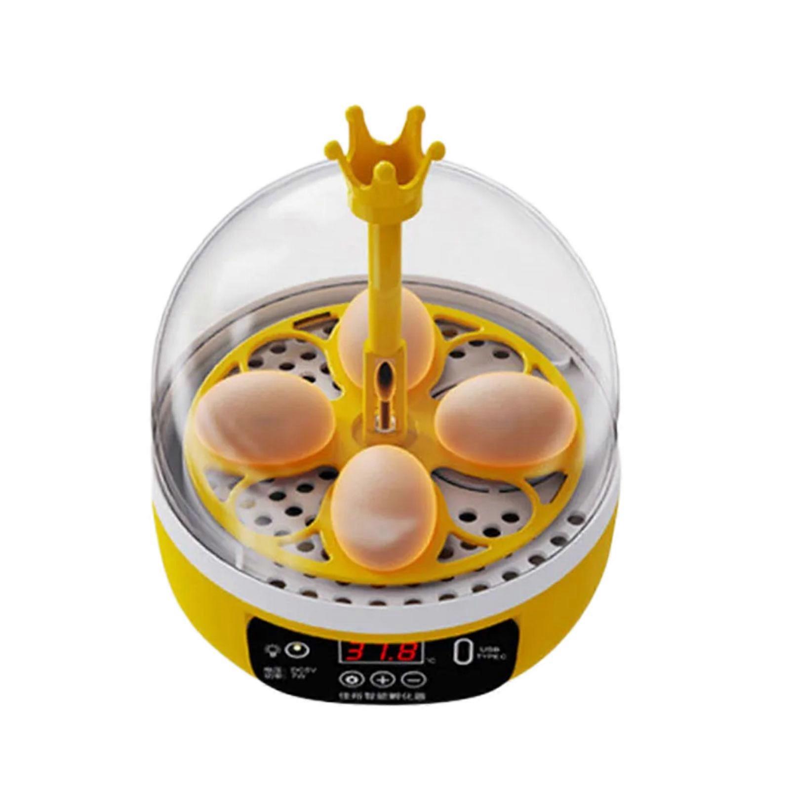 Intelligent Eggs Incubator Automatic Turning Temp Humidity Control Eggs Turners for Chickens Ducks Pigeons Multicolor