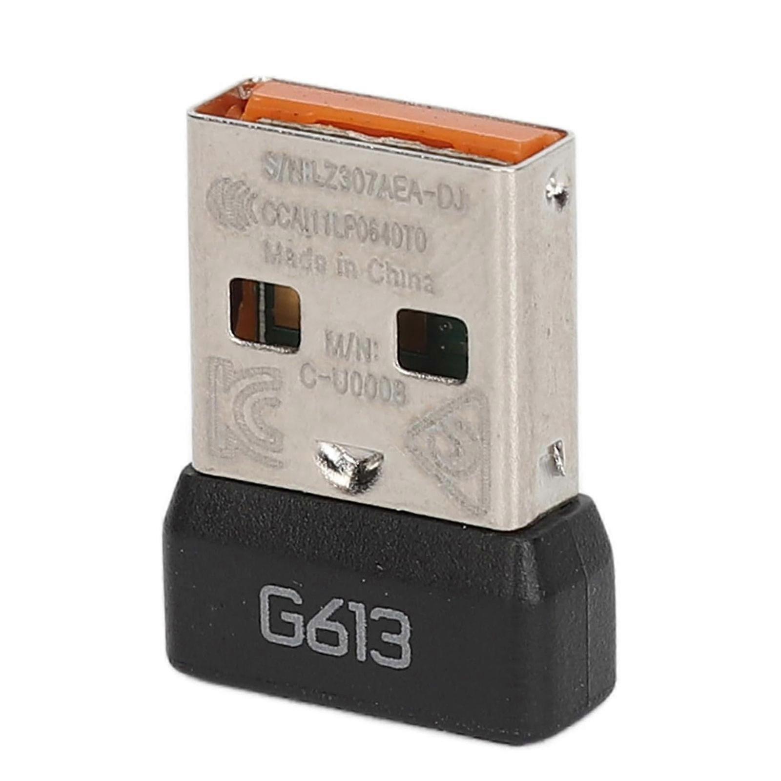 Metal Reinforced USB Mouse Receiver for G613 Mouse Devices Easy Installation Stable Connection for Video Conferencing Multicolor