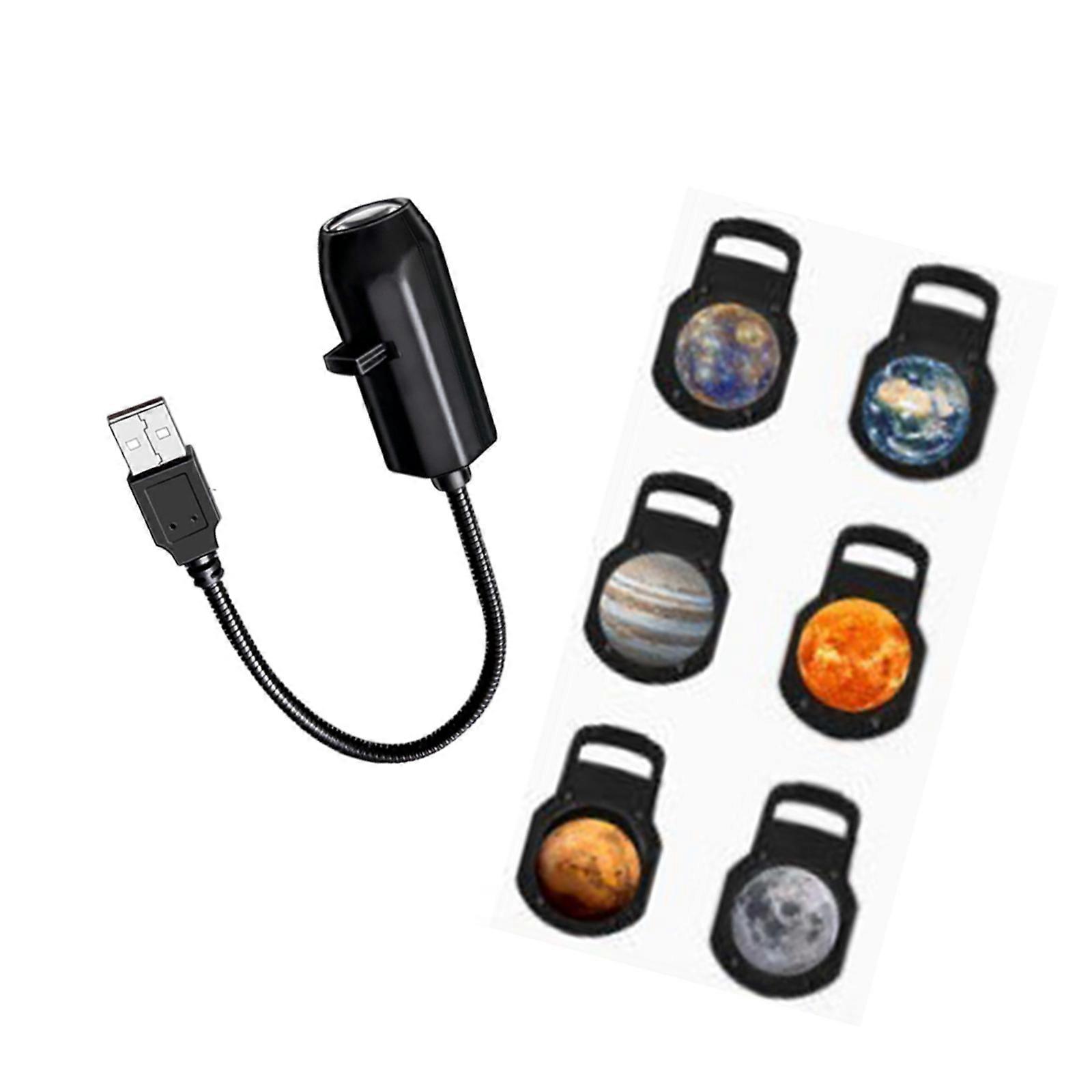 Multifunctional Planet Projection Light 360 Degree Rotating Atmospheres Night Lamp Decoration for Ceiling & Wall Multicolor