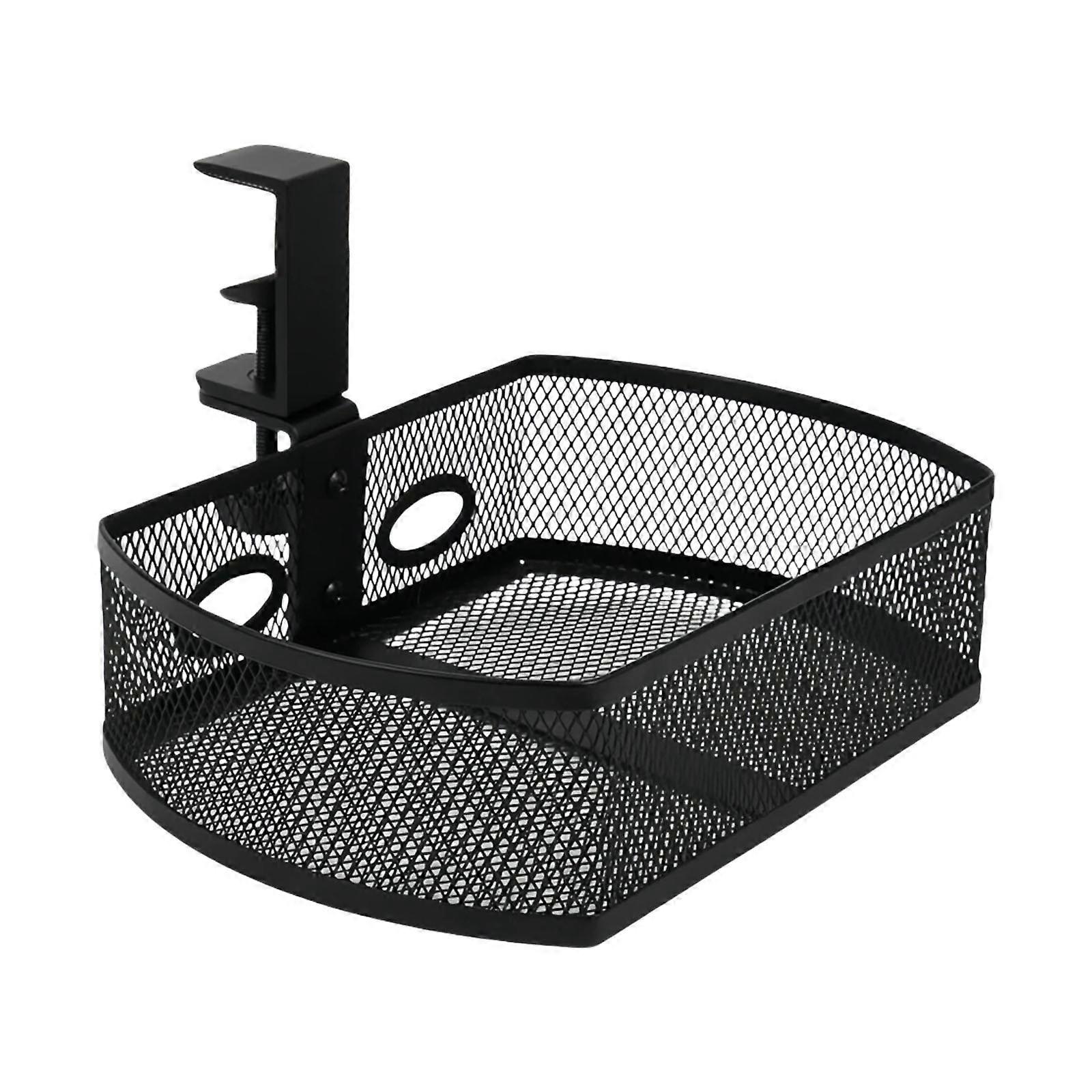 Space Saving Rotating Desk Organizers Metal Construction 360 Degree Swivels Base Effortlessly Installation Without Drilling Holes Multicolor