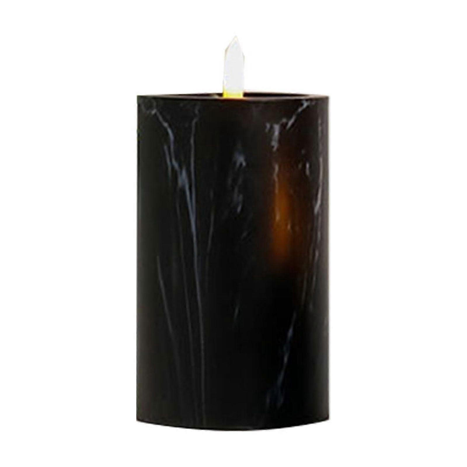 Flameless Candles Battery Operated with Remote Timer, 3D Flickering Flame, Lasts 600+ Hours, 3"x3" Real Wax LED Candle for Halloween Decor