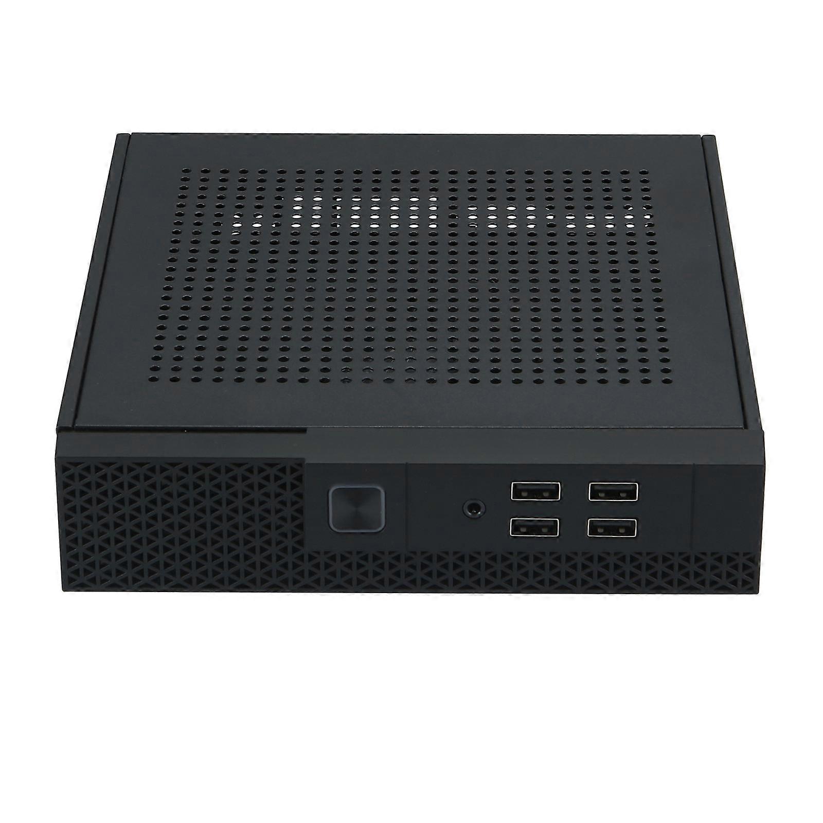 Industrial Control TX07 Mini-ITX HTPC Case Easy to Use PC Case ITX Computer Case with 4 USB for Office Home Attachments Multicolor