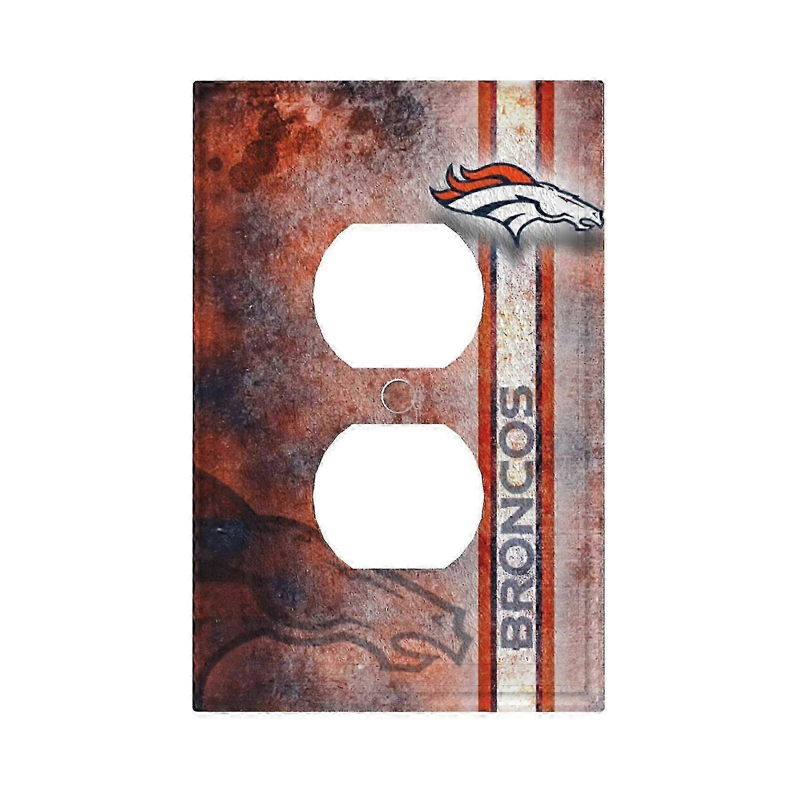 Broncos Switching Lights Single Leather Roman Frame Switch Panel Wall Panel Single Double/Pull Light Switch