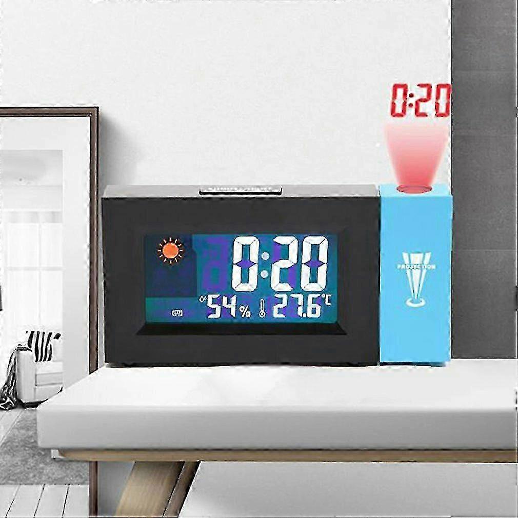Digital Projector Weather Station Alarm Clock Perpetual Calendar Thermo-hygrometer Electronic Lcd Clock Thermometer